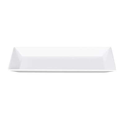 Elite Global Solutions DMP94-W Rectangular Melamine Dinner Plate - 9 3/8" x 4 3/4", White