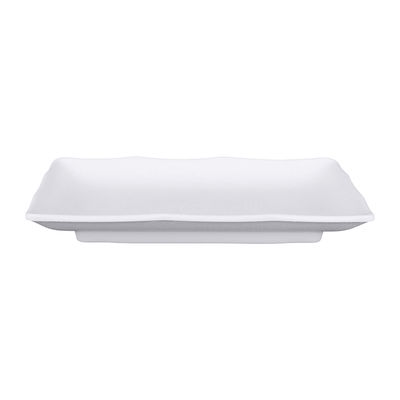 Elite Global Solutions JW5408-W 8 1/4" x 5 1/8" Rectangular Zen Tray - Melamine, White