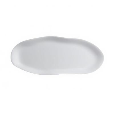 Steelite 7008DD015 15" x 6 3/8" Oblong Delfin Slider Tray - Melamine, Marisol White, 1 Dozen