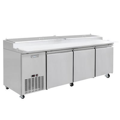 MoTak MPR-93-X 91 7/8" Pizza Prep Table w/ Refrigerated Base, 115v, Stainless Steel