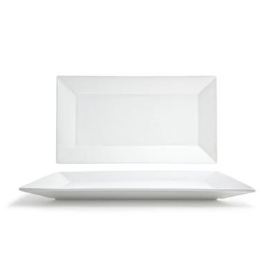 Front of the House SPT000WHP10 Rectangular Kyoto Platter - 18" x 10", Porcelain, White