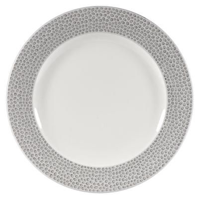Churchill SHISIP81 8 1/4" Round Dinner Plate - China, Shale Grey, Gray