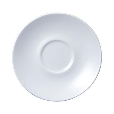 Churchill WHVMCSS1 6 1/4" Round Vellum Cappuccino Saucer - Ceramic, White