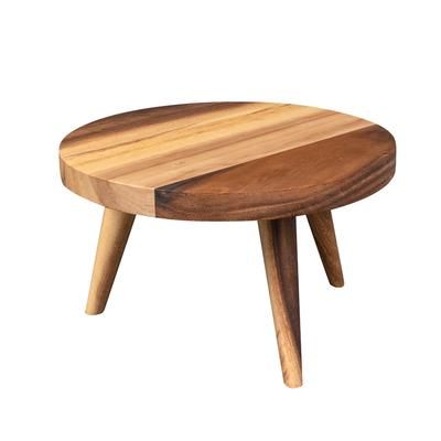 Churchill ZCAWLRST1 9 1/2" Round Buffet Riser - 5 3/4"H, Wood, Brown