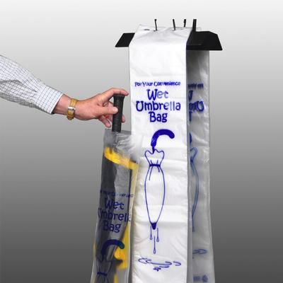 LK Packaging UB0735 Long Umbrella Bag - 35" x 7", Poly, High-Density Polyethylene, White, Case of 1000