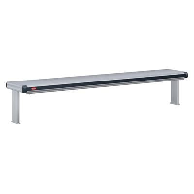 Hatco GR2AL-84D6 240 87 1/2" Standard Watt Strip Warmer - Double Rod, Remote Control Required, 120/240v/1ph, Silver