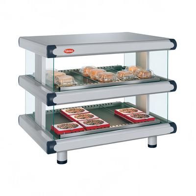 Hatco GR2SDH-36D 240 42 1/4" Self Service Countertop Heated Display Shelf - 2 Shelves, 120/240v/1ph, Double Shelf, Silver