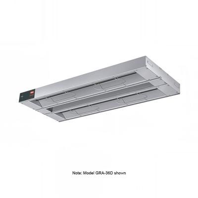 Hatco GRA-42D6 240 42" Standard Watts Infrared Strip Warmer - Double Rod, 1 Built In Toggle Control, 240v/1ph, Silver (Cord & Plug Not Included)