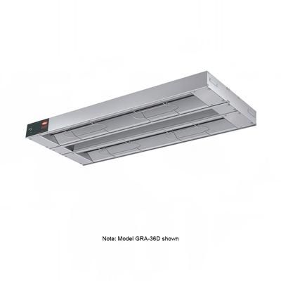 Hatco GRA-72D3 120 72" Standard Watts Infrared Strip Warmer - Double Rod, 2 Built In Toggle Control, 120v, Silver (Cord & Plug Not Included)