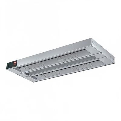 Hatco GRAH-42D3 120 42" High Watts Infrared Strip Warmer - Double Rod, 2 Built In Toggle Control, 120v, Silver (Cord & Plug Not Included)