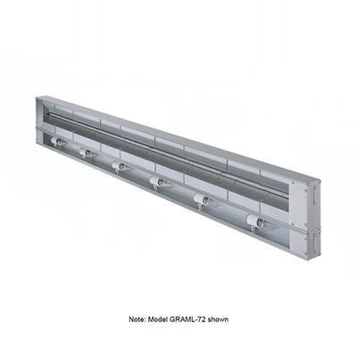 Hatco GRAML-36 208 36" Maximum Watts Infrared Strip Warmer - Single Rod, 1 Remote Toggle Control, 120/208v/1ph, Silver