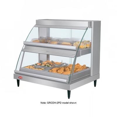 Hatco GRCDH-1PD 20 5/8" Full Service Countertop Heated Display Case - 2 Shelves, 120v, Humidity Control, 1110W, Silver