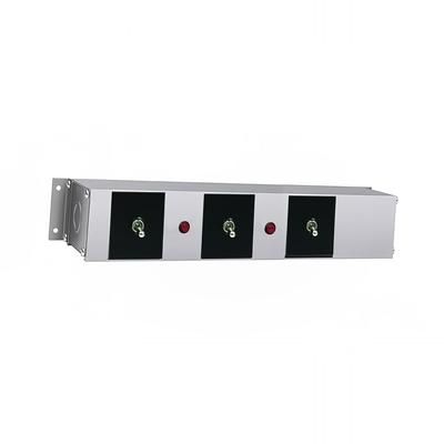 Hatco RMB-14AG Remote Control Enclosure w/ 3 Toggle Switches & 3 Indicator Lights for 208v, 3 Toggle Switches & 2 Indicator Lights, Silver