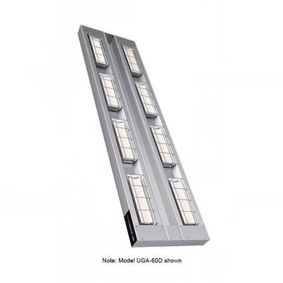 Hatco UGA-30D3 208 30" Standard Watt Ceramic Strip Warmer - Double Tile, Remote Toggle Control, 208v/1ph, Silver