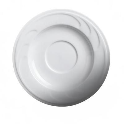 Cameo China 301-99S 5 1/2" Round Bostonian Embossed Rim Saucer for 301-99N - Ceramic, White