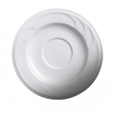 Cameo China 301-99S 5 1/2" Round Bostonian Embossed Rim Saucer for 301-99N - Ceramic, White, Case of 72