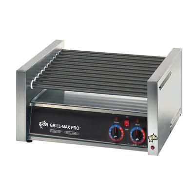 Star 50ST 50 Grill-Max Hot Dog Roller Grill w/ Manual Controls - Slanted Top, 120v, Stainless Steel