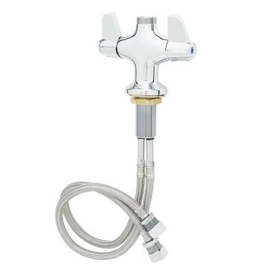 T&S 5F-2SLX00 Deck Mount Faucet Less Nozzle, Single Hole Base, Chrome