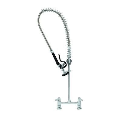 T&S 5PR-8D00 34"H Deck Mount Pre Rinse Faucet - 1 3/20 GPM, Base with Nozzle, Stainless Steel