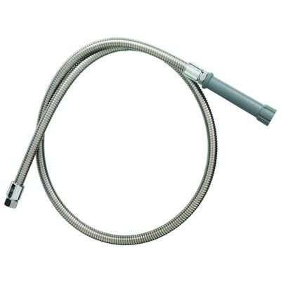 T&S B-0026-H Hose, 26 in, Flexible SS, For Prerinse Over Head Swivel Goosenecks, Stainless Steel