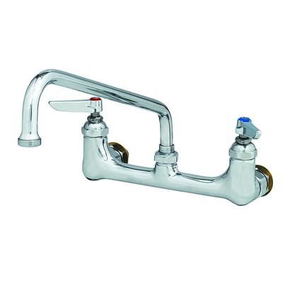 T&S B-0232-CC Splash Mount Faucet - 6" Swing Spout, 8" Centers