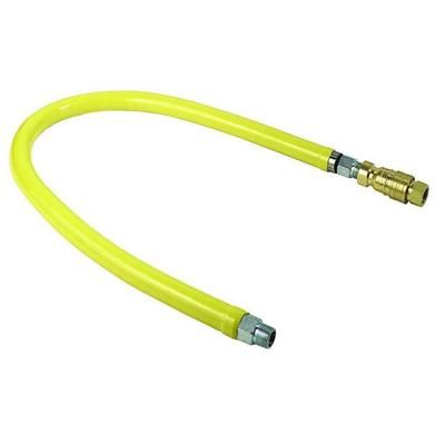 T&S HG-4D-60 60" Gas Connector Hose w/ 3/4" Female/Male Couplings, Stainless Steel