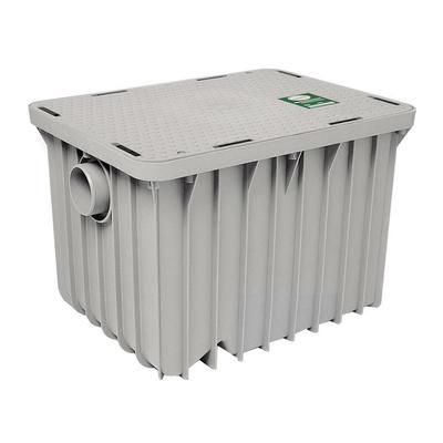 Canplas Lo-Por Grease Interceptor, 25 GPM, 53 lb Capacity, 2" Connection, 11"H, 3925A02LO