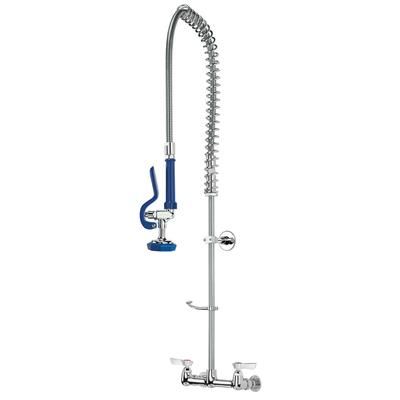 Splash SPL300W-20 Wall Mount Pre Rinse Unit w/ 44" Hose - 1/2" NPT Female Inlets, Stainless Steel