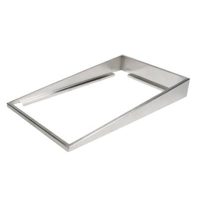 Winco ADB-4 Angled Display Adapter, 20 7/8 x 12 19/25 x 3 3/20", Stainless Steel, Full Size, Stainless Steel