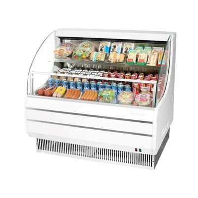 Turbo Air TOM-50LW-N 50" Horizontal Open Air Cooler w/ 2 Levels, 115v, Low Profile, White