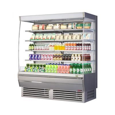 Turbo Air TOM-72DXS-N 68 3/4" Vertical Open Air Cooler w/ 5 Levels, 220v/1ph, Silver