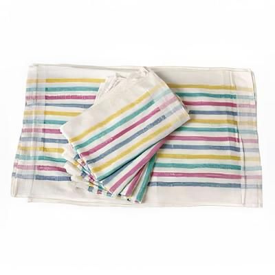 Chef Revival 705MSK Cotton Terry Cloth Towel, 15 x 26", Multi-Stripe