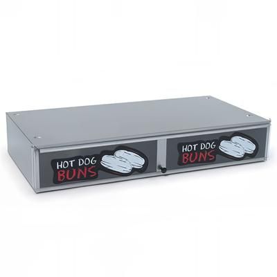Nemco 8036-SBB Hot Dog Bun Box w/ 48 Bun Capacity, Stainless Steel