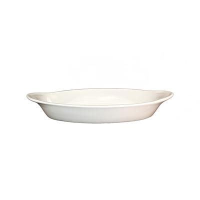 ITI WRO-8-AW 8 oz. Oval, Welsh Rarebit - Stoneware, American White, 3 Dozen