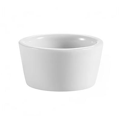 CAC RKF-2-P 2 oz RKF Ramekin - Porcelain, Super White