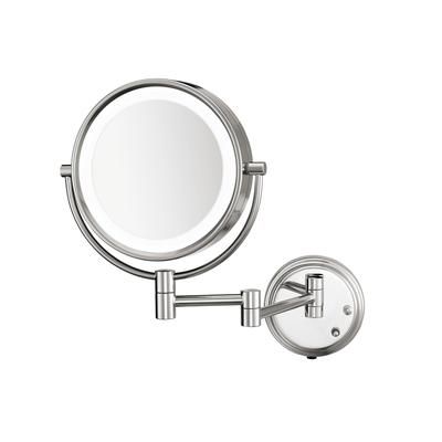 Conair Hospitality BE6BLEDCWH Wall Mount LED Lighted Mirror w/ 13 1/2" Extendable Arm - Polished Chrome, 120v, Silver