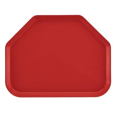 Cambro 1422TR510 Fiberglass Camtray Cafeteria Tray - 22"L x 14"W, Signal Red
