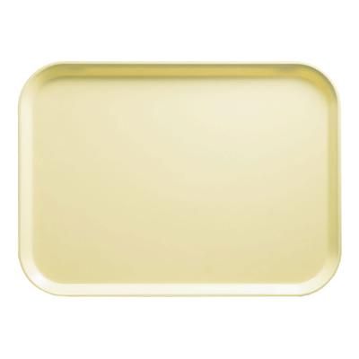 Cambro 1826536 Fiberglass Camtray Cafeteria Tray - 25 3/4"L x 17 4/5"W, Lemon Chiffon, Yellow