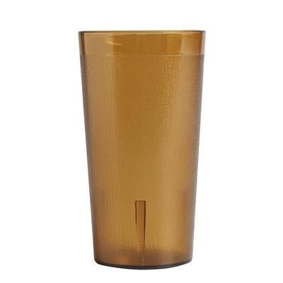 Cambro 3200P2153 32 oz Amber Textured Plastic Tumbler, SAN Plastic, Yellow