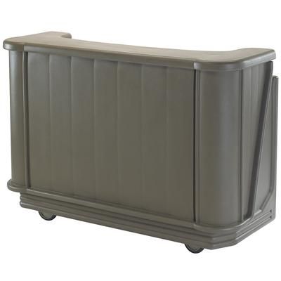 Cambro BAR650DX194 67 1/2" Portable Bar - Pre-Mix Drink System, CO2, Granite Sand, 7-Bottle Speed Rail, 67", Brown