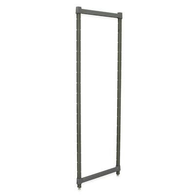 Cambro CBPK2472580 Camshelving Basics Post Kit - 24" x 72", Brushed Graphite, Stationary