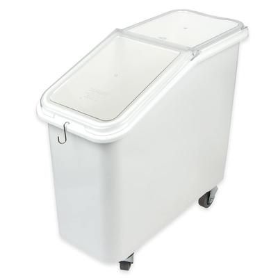 Cambro IBS20148 Mobile Ingredient Bin - 21 Gallon Capacity, Clear Cover/White Base