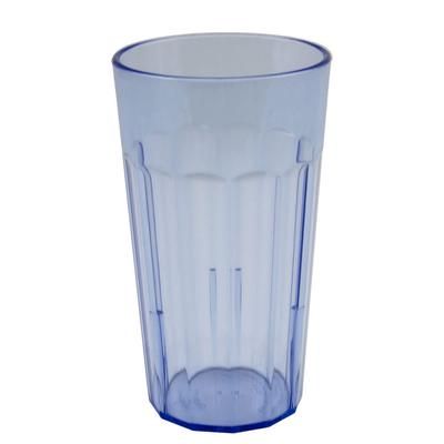 Cambro NT12401 12 3/5 oz Slate Blue Fluted Plastic Tumbler, 12.6 Ounce