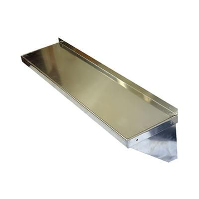 Winholt ALWMS1236 Solid Wall Mounted Shelf, 36"W x 12"D, Aluminum