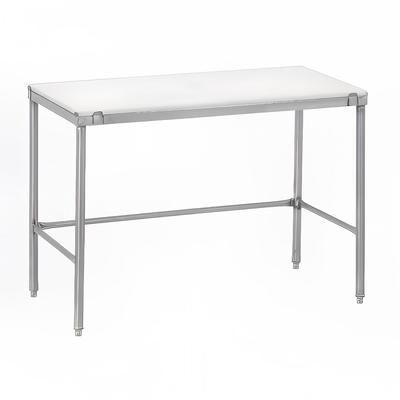 Channel CT248 48" Poly Top Work Table w/ 3/4" Top, Stainless Steel Base, 24"D