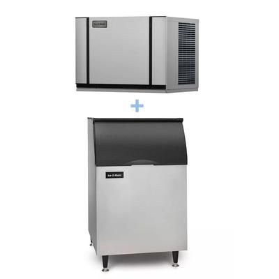 Ice-O-Matic CIM0636FA/B55PS 600 lb Elevation Series Full Cube Commercial Ice Machine w/ Bin - 510 lb Storage, Air Cooled, 208-230v