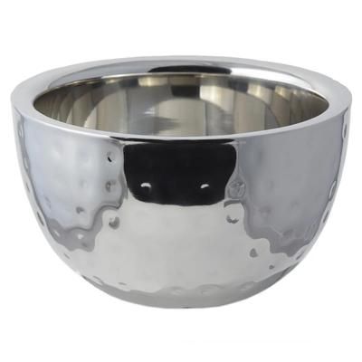 Bon Chef 61258 1 1/4 qt Double Wall Bowl, Stainless w/ Hammered Finish, Stainless Steel