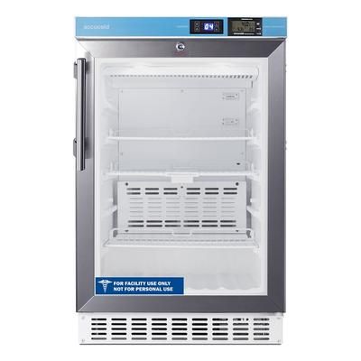 Accucold ACR46GL 19 1/2" Undercounter Medical Refrigerator - Probe Hole, 115v, Bottom Mount, Stainless Steel
