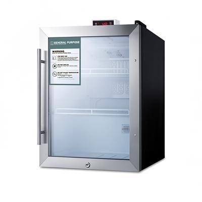 Accucold SCR314LDTGP 2.1 cu ft Countertop Medical Refrigerator - Locking, 115v, Stainless Steel