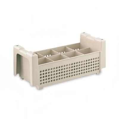 Vollrath 1371 Flatware Basket - 8 Compartment, 16 7/8x8 1/8x5 7/8", Beige